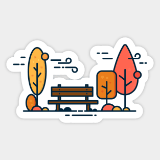 Auntum Sticker